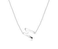 Letter M Silver Necklace SPE-5527